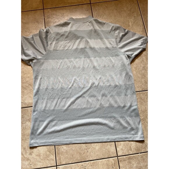 Nike Shirt Mens XXL Grey Dri-Fit Blade Collar Golf Performance Snap Button - Picture 5 of 8